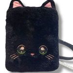 Kitty Cat Black Furry Hard Case Backpack Photo 0