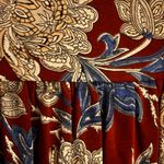 Lucky Brand Mix Print Boho Top. Red turquoise. Size small. Long sleeve Photo 5