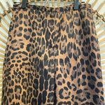 H&M 🐆🔥Women’s EUC  Leopard Trouser Pants Wide Leg Satin Feel Size 6 Workwear Photo 1