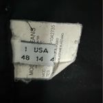 Moschino JEANS Wide Leg Black Trousers Pant with Leather Waistband Size 14 Photo 8