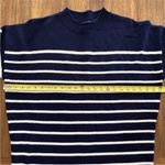 Ralph Lauren Polo Navy Striped Merino Wool Sweater Dress Sz L Photo 3