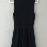 CeCe by Cynthia Steffe Black Knit A-Line Dress - Size Medium Photo 5