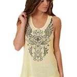 Affliction Monolith Tank Top Women’s Cream Size Small Photo 0