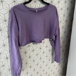 Free People Movement Purple Micro Crop Long Sleeve Photo 1