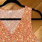 Old Navy  orange pink yellow floral vneck sundress Photo 4