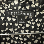 J.Crew Mercantile Carrera blouse black white hearts size 2 Business Wear Photo 2