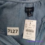 J.Crew NEW Chambray ruffle mini denim jean dress, size 8 Photo 13
