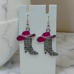 Howdy Rhinestone Boot Earrings Photo 0