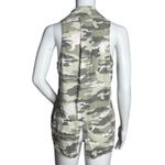 Cloth & Stone Anthropologie  Shirt Womens XS Button Up Gray‎ Green Camo Utility Photo 2