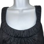 White House | Black Market Black W/Brown Waist Cotton Silk Blend Dress EUC Size 4 Photo 2