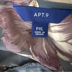 Apt. 9 Apartment 9 Petite XL Blouse Floral Blue Short Sleeve Photo 6