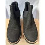 Eileen Fisher  Women's Lark Wedge Heel Bootie Black Suede Sz 6M EUC Photo 5