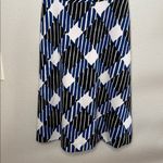 Talbots Sleeveless Multicolor Geometric Striped Midi Sleeveless Dress Size Small Photo 3