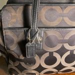 Coach signature Taylor Black op carryall Tote SHOULDERBAG logo embossed Photo 10