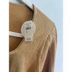 Aerie NWT OFFLINE By Seamless Cable Square Neck T-Shirt Yellow/Gold Size Large Photo 1