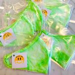 Olive Tie Dye Face Mask Green Photo 2