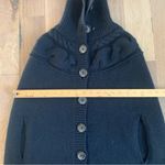 Club Monaco  Black Knit Button-Up Vest Size Small Photo 7