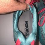Hoka One One Bondi 10.5 Womens 6 Running Shoes Teal & Pink Model 1019270 Blue Photo 6