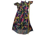 Gibson Latimer  Cold Shoulder Floral High-Low
Dress Size Large Tropical Print Photo 6