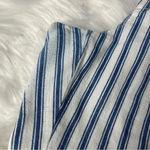 American Eagle  High Rise Taper Cotton Pants Striped Size 6 Photo 8