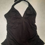 Athleta  Size XS Black Halter Tankini Top Photo 0