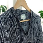 Anthropologie Anthro Maeve Galen Tassel Tie Chevron Dot Shift Dress Photo 8