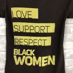 NWOT Izzy and Liv Black Woman Tee Brown Photo 4