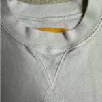 yellow label: White Cropped Long Sleeve Tee Size M Photo 4