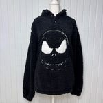 Disney  The Nightmare Before Christmas Fleece Sweatshirt Black Embroidered Size M Photo 9