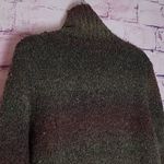 Woolrich  BOUCLE WOOL KNIT BLEND OMBRE BUTTON UP TURTLENECK TUNIC SWEATER LARGE Photo 9
