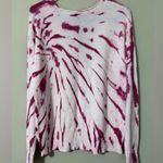 Alison Andrews Alison Andrew’s size medium pullover v-neck knit tie dye sweater ribbed trim NWT Photo 8