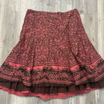 Apt. 9  Pink and Brown A-Line skirt Photo 0