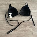 Aerie NEW  string triangle black bikini top - large Photo 3