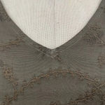 CP Shades  Olive Green Floral Embroidered Long Sleeve Top‎ Size Medium Photo 2