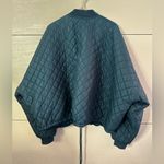 Free People  Teal Quilted Jacket Large Photo 3