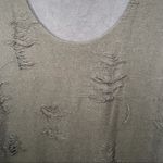 Rachel Roy  XL black mini dress / shirt frayed distressed tank top dress plus siz Photo 4