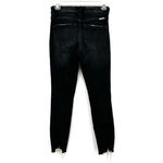 Kancan‎ size 0 / 23 black denim jeans distressed skinny fit 5 button fly Photo 1