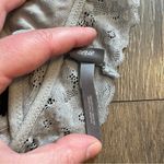 Aerie Gray Lace Bralette with Criss Cross Thick Straps Size M Photo 5