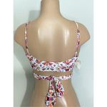 New. Verdelimon floral/bird wrap bikini top. Large. Retails $198 Red Photo 5