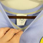 Fantastic Fawn  Sequined Happy Face Short Sleeve Oversized Sweatshirt Size‎ Small Photo 2