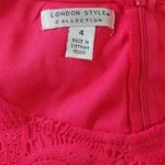 Modcloth Hot Pink Lace Belted Fit & Flare Party Dress London Style Barbie Size 4 Photo 7