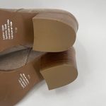 Jeffrey Campbell  Booties Size 7 Boots Suede Taupe Leather Owen Block Heel Zipper Photo 12