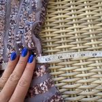 Anthropologie ‎ Purple Sequin Open Back Long Sleeve Dress 6 holiday occasion Photo 12