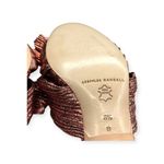 Loeffler Randall new  𒀭Emilia Pleated Bow Mule Heel 𒀭Metal Rose Plissé 𒀭 6.5M Photo 12