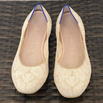 Rothy square toe Lily, knit pattern shoes, women’s size 9 Tan Photo 0