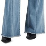 Tinseltown Hi-Rise Flare Denim Raw Hem Pull On Flare Jeans Size 11 Waist 30 Photo 4