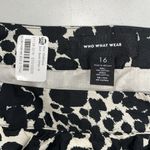 Who What Wear  NWOT 16 Swirling Leopard Animal Print Tiered Ruffle A-Line Skirt Photo 3