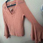 Free People NEW  Top So Dramatic Rose Pink Large Ethereal Coquette Romantic Boho Photo 3