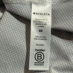 Athleta 2X Tank Top White Gray Cloud Print Racerback Athletic Workout Photo 3