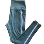 Beyond Yoga ​ XL Spacedye Leggings Cottagecore Green White Stripe Retro Photo 7